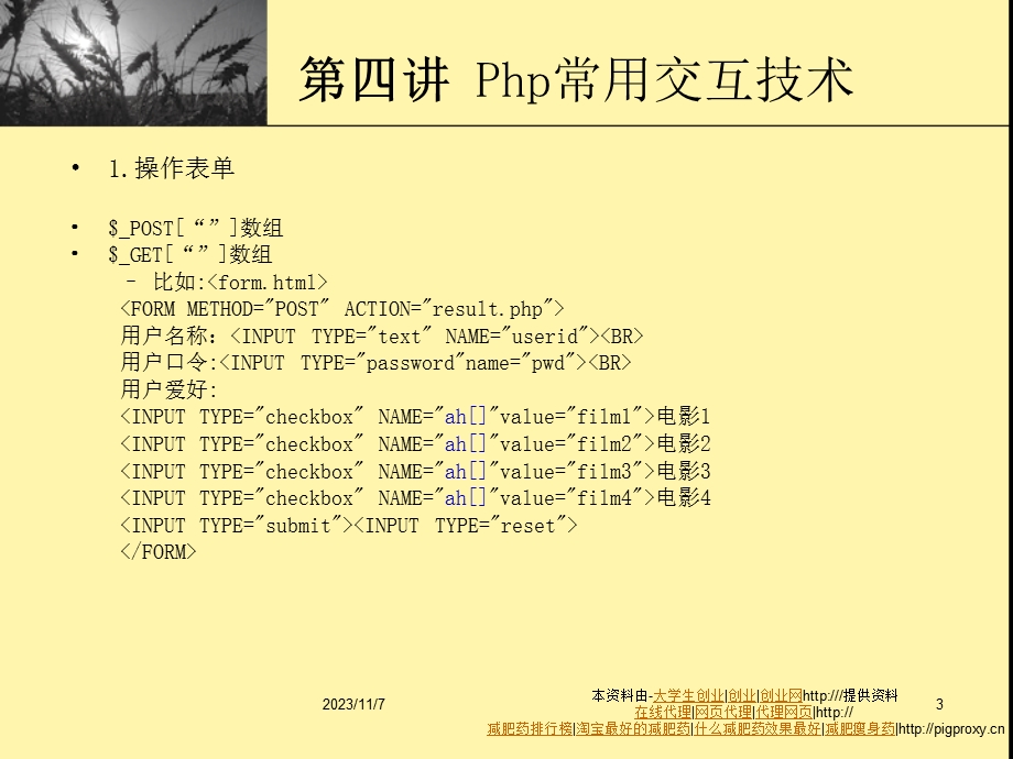 hp培训讲义4Php常用交互技术.ppt_第3页