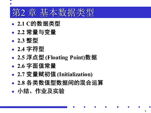 C语言程序设计第02章-数据类型、运算符和表达式.ppt