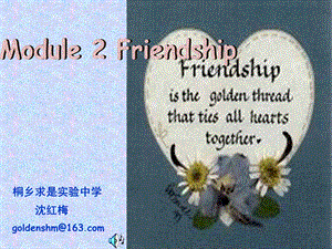 NSE外研社英语八年级下Module2Friendship.ppt