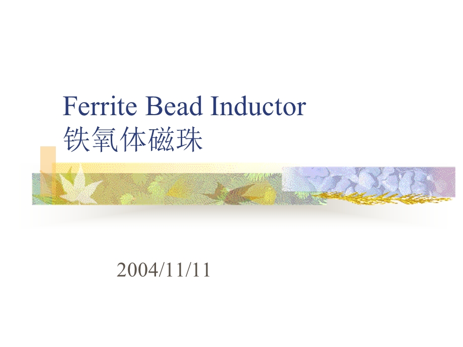 FerriteBeadInductor简介.ppt_第1页