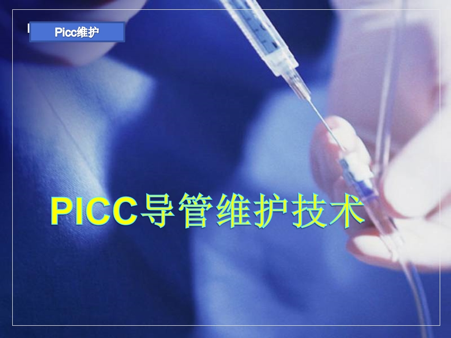 PICC置管的维护.ppt_第1页