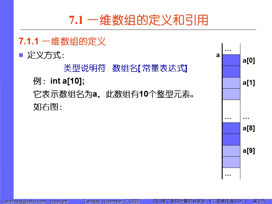 C语言程序设计07章数组.ppt_第2页