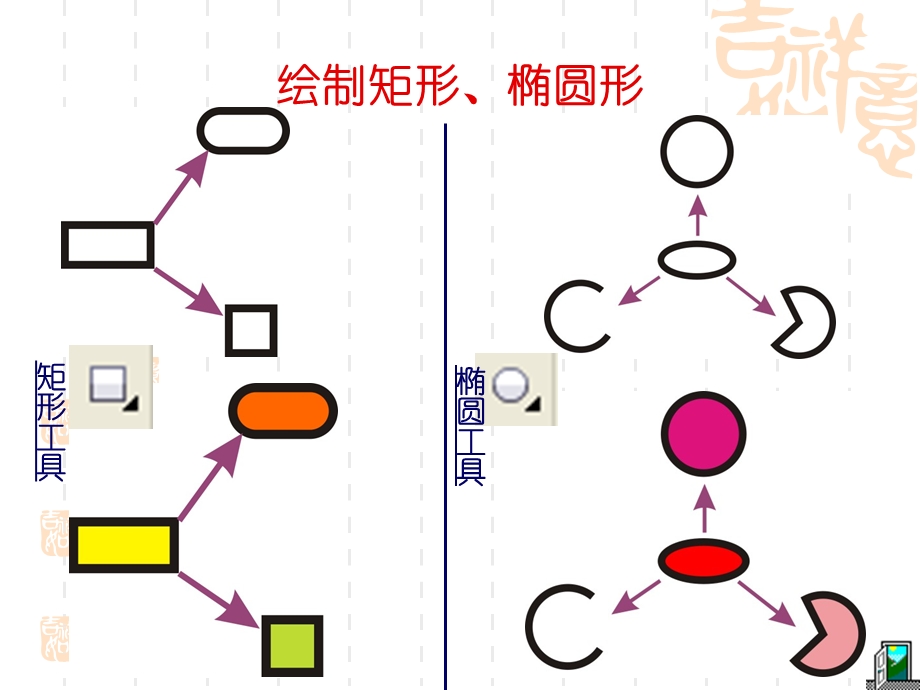 CorelDRAWX4矩形与椭圆形工具.ppt_第3页