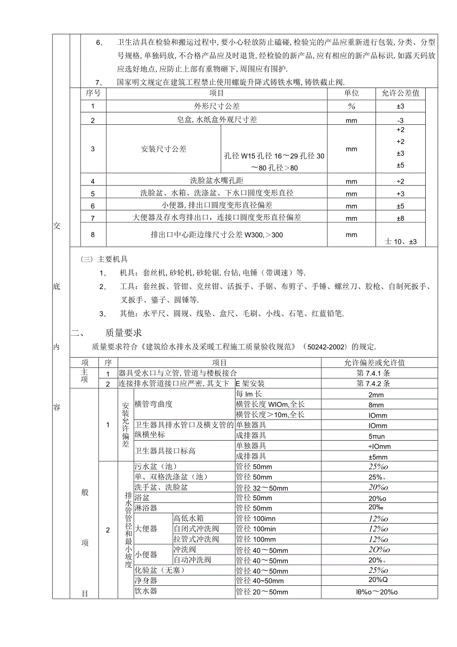 卫生洁具安装工程技术交底工程文档范本.docx_第2页