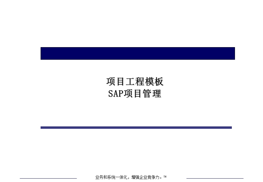 SAP项目管理模板.ppt_第1页