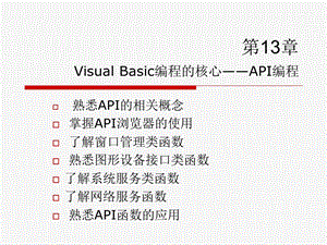 VisualBasic编程的核心-API编程.ppt