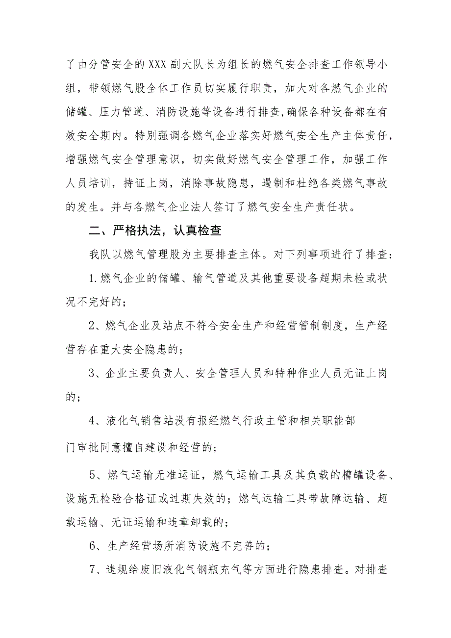 2023年燃气安全生产专项整治工作总结七篇.docx_第3页