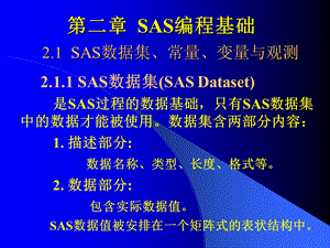 sas数据集常量变量与观测.ppt