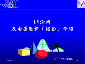 UV涂料及铝粉漆简介.ppt