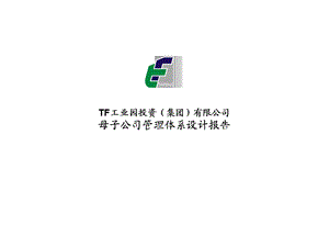 TF母子公司管理体系设计报告.ppt