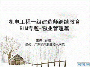 revit在物业管理应用专题.ppt