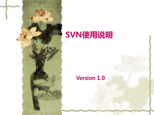 SVN使用说明(培训教材).ppt