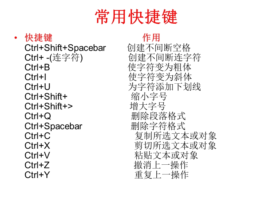 WORD快捷键2大学版.ppt_第2页