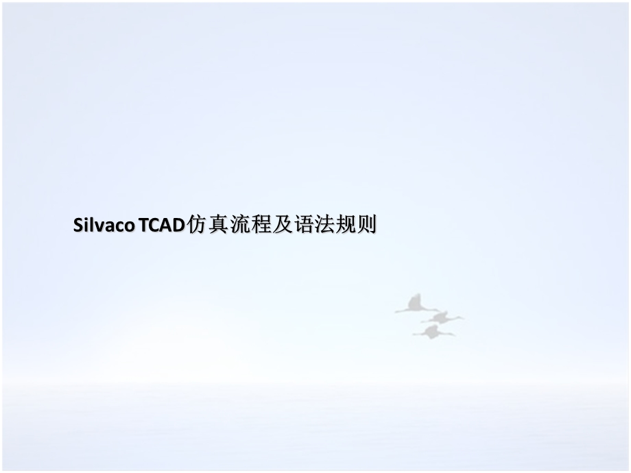 SilvacoTCAD仿真流程及语法规则.ppt_第1页