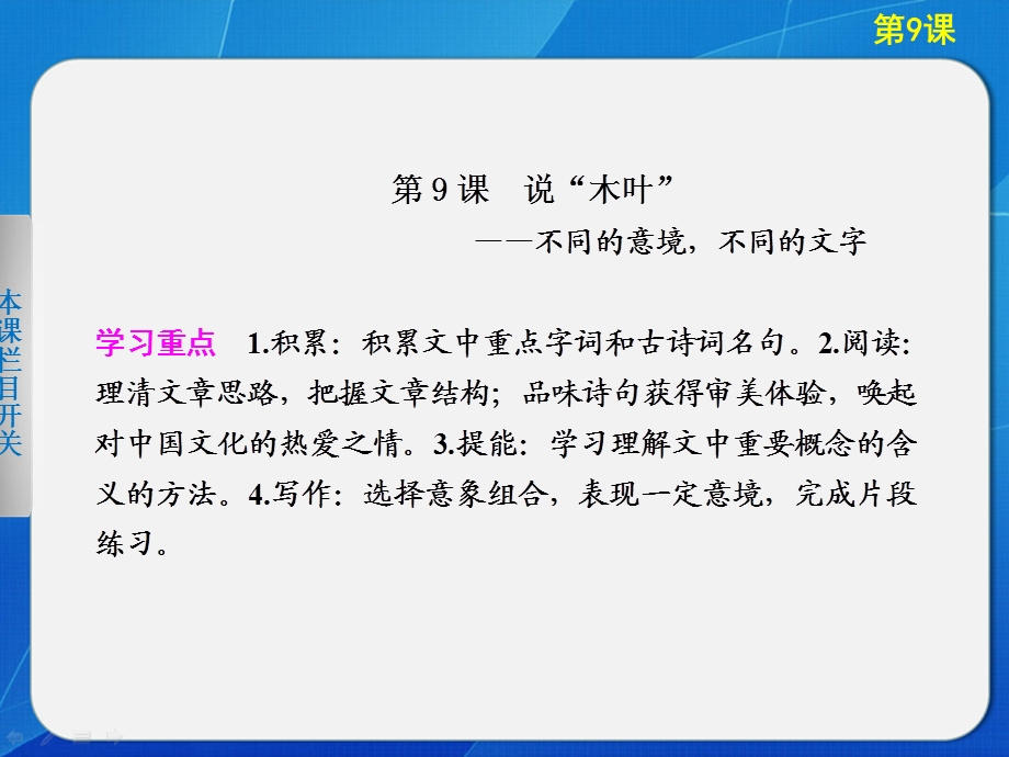 《说“木叶”》学案导学设计课件.ppt_第1页