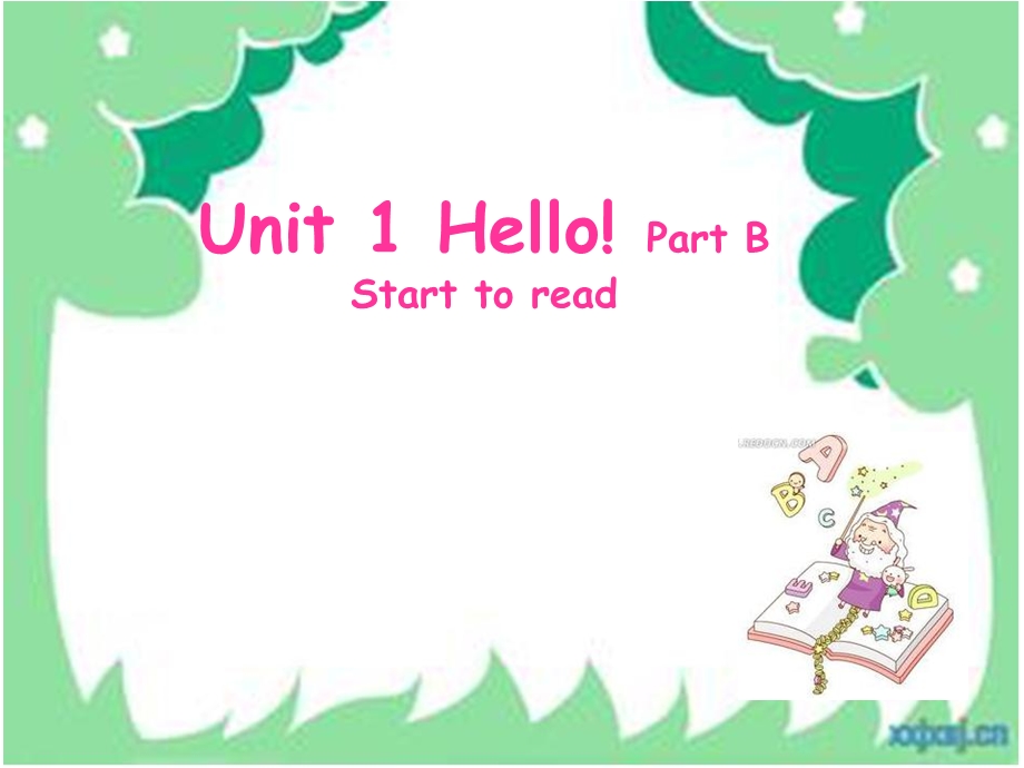 PEP小学英语三年级上册Unit1Hello!PartBStarttoread.ppt_第1页