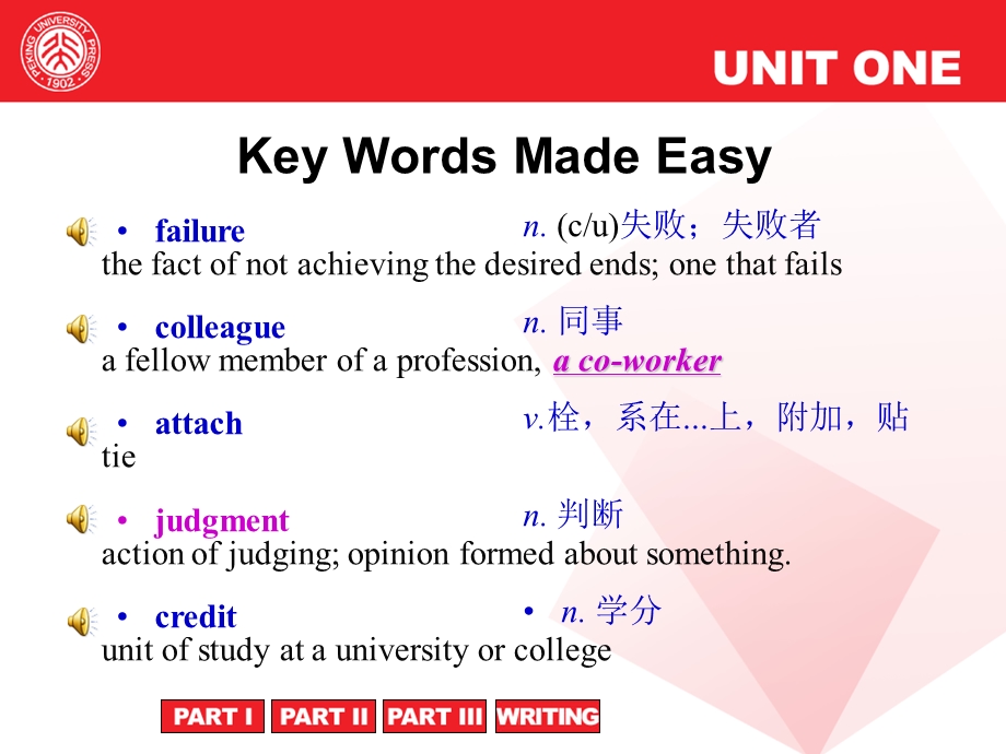 unit2北大大学英语第一册.ppt_第1页