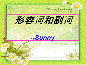 Sunny形容词原级的用法.ppt