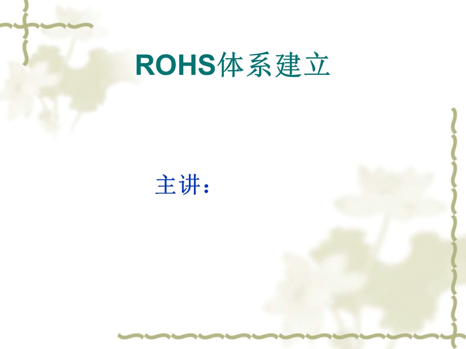 ROHs体系建立讲义.ppt_第1页