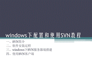 windows下配置和使用sv.ppt