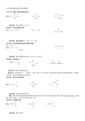 2023人教版六年级上册分数简便运算常见题型.docx