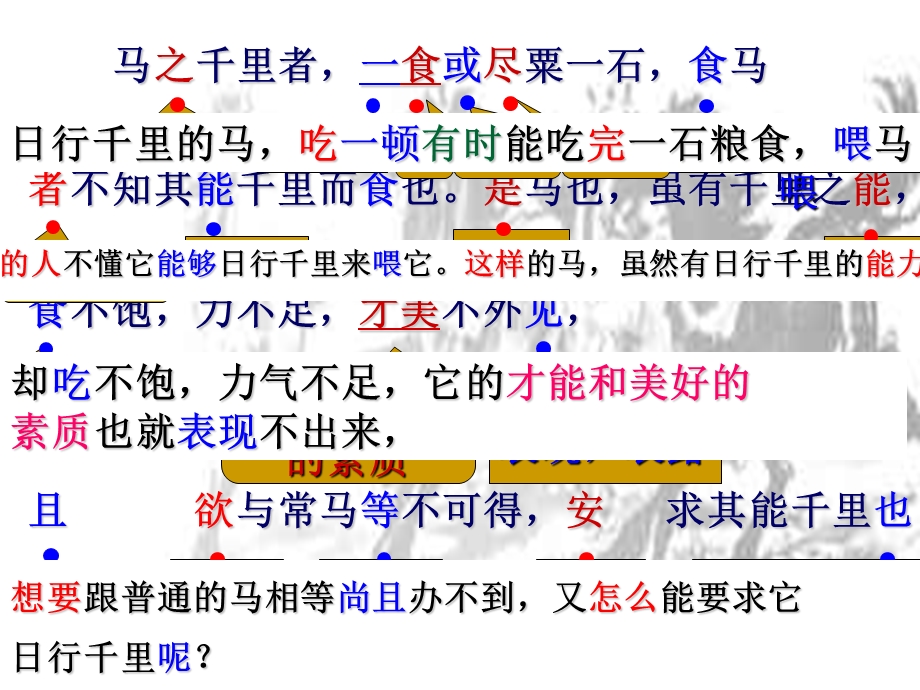 《马说》疏通文意字词句解释.ppt_第3页