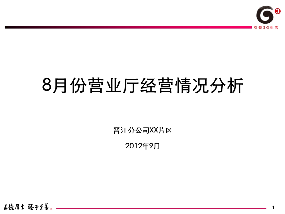 XX片区经营分析(营业厅).ppt_第1页