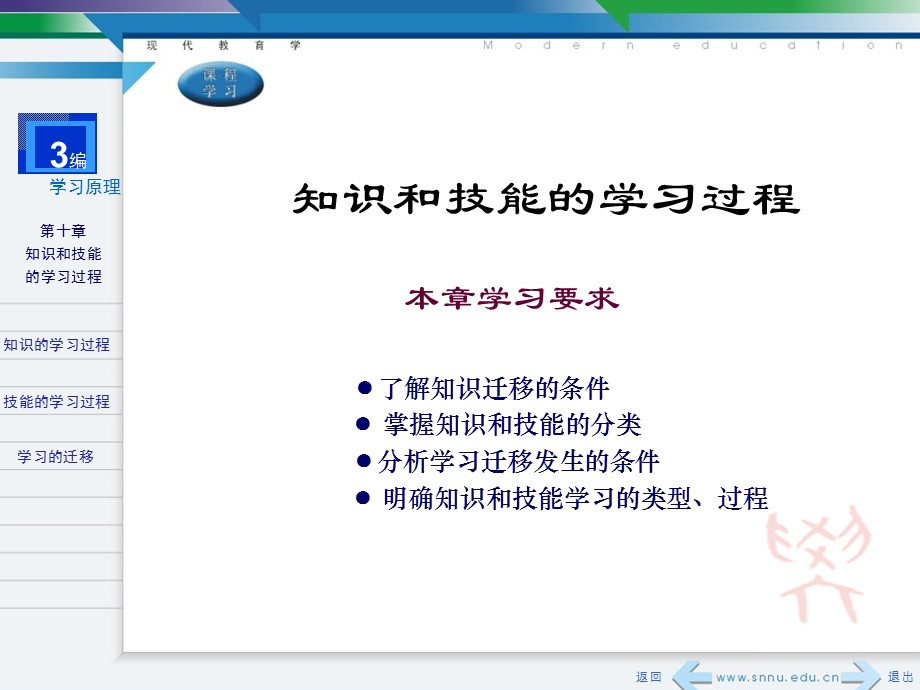 《教育学》课件之知识和技能的学习.ppt_第1页