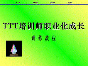 TTT培训师职业化成长训练教程).ppt