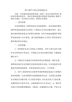 燃气锅炉专项应急预案 篇16.docx