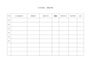 安全设备设施台帐标准模板.docx