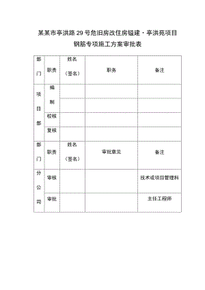 房建项目钢筋施工方案.docx