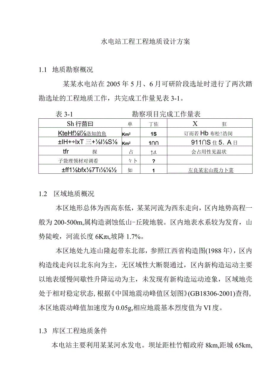 水电站工程工程地质设计方案.docx_第1页