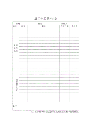 周工作总结secret工程文档范本.docx