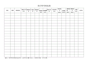 美疗师考核标准.docx