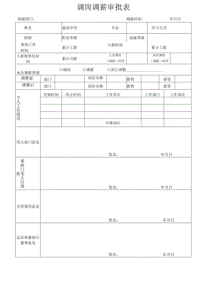 员工调动-调动审核01公司调岗调薪审批表.docx