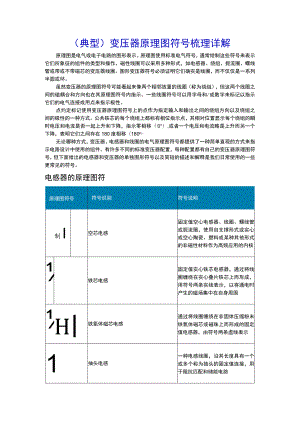 （典型）变压器原理图符号梳理详解.docx