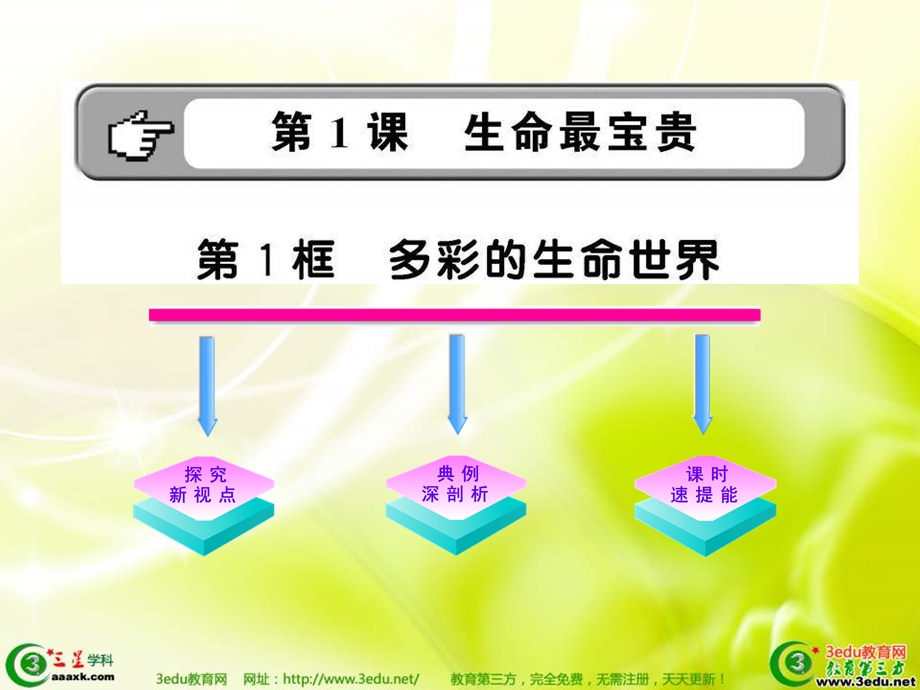 七年级政治多彩的生命世界.ppt_第1页