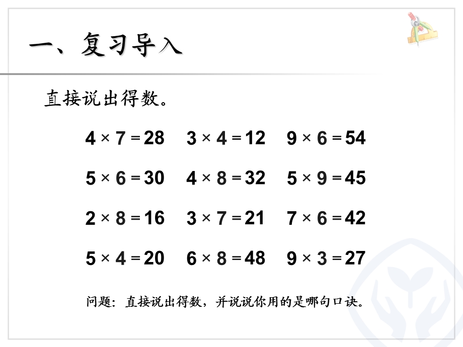 人教版二年级数学上册表内乘法解决问题例.ppt_第2页