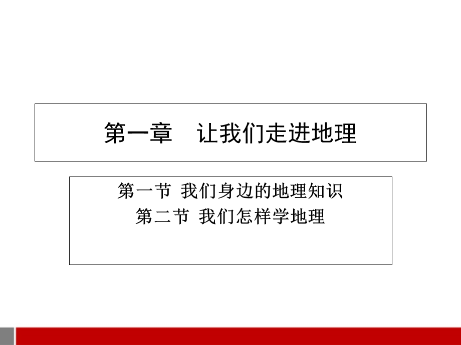 七年级地理上册第一章让我们走进地理复习.ppt_第1页