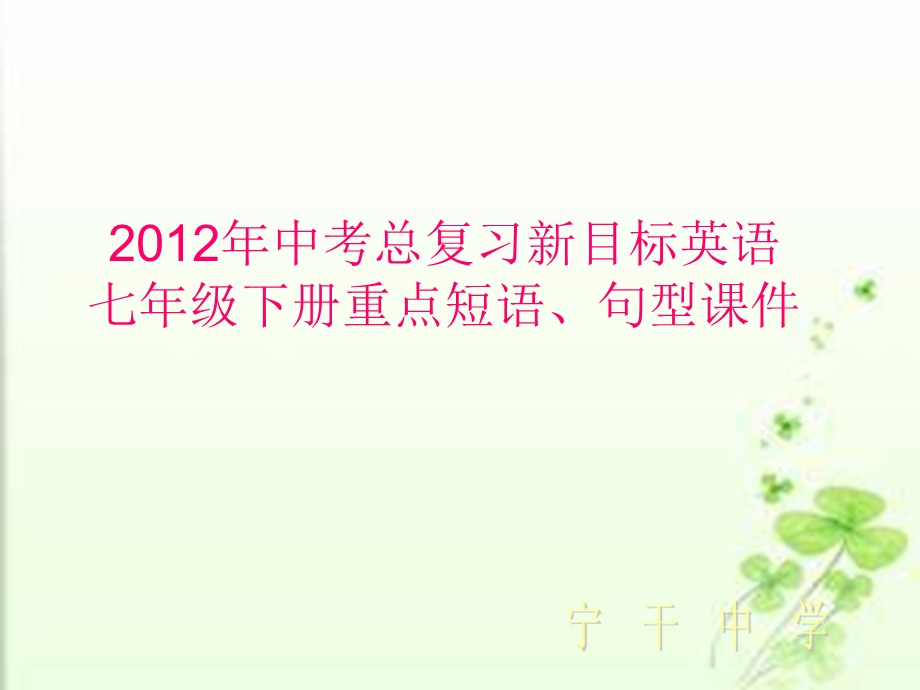 中考复习新目标七下英语重点短语、句型.ppt_第2页