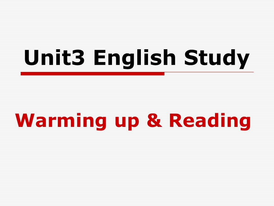 中职英语下册Unit3EnglishStudy.ppt_第1页