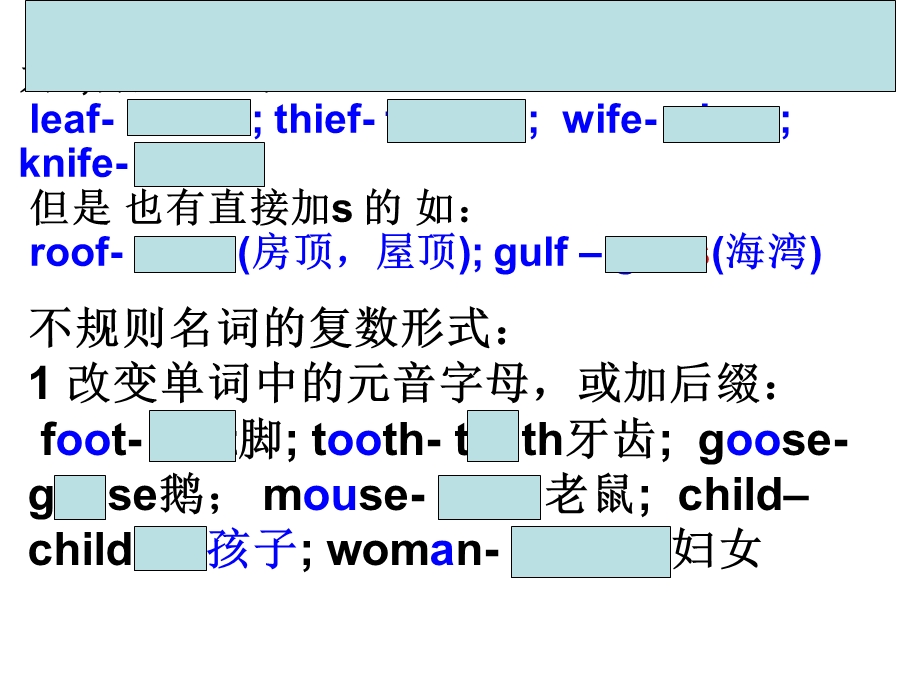 中招备考二轮专题复习：名词.ppt_第2页