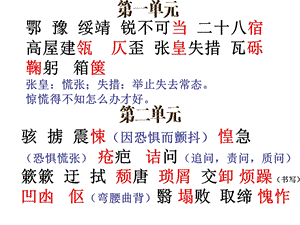 人教版八年级上册字词听写.ppt