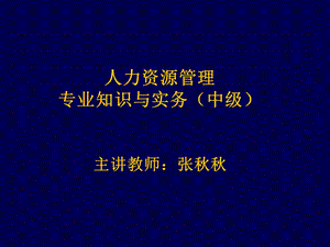 人力资源中级-10章.ppt