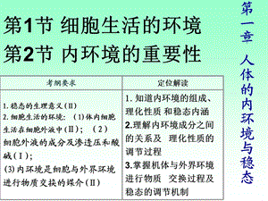 人体的内环境与稳态一轮复习.ppt