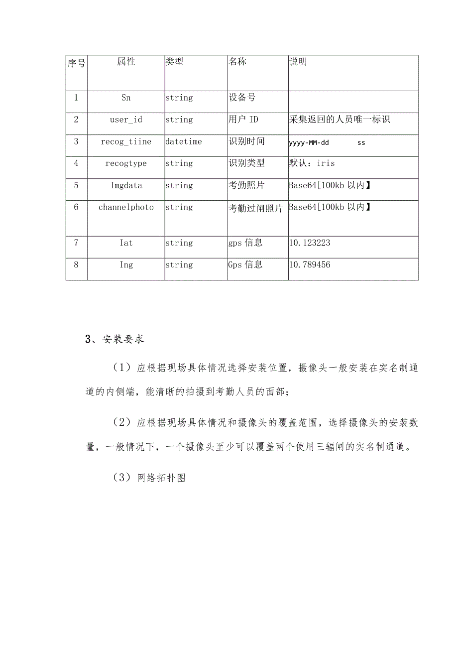 实名制验证摄像头设备技术参数、系统数据接口以及安装要求.docx_第3页