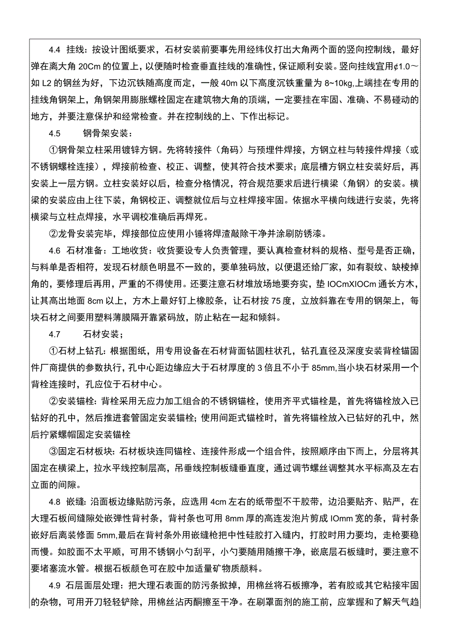 建筑项目石材幕墙工程石材幕墙技术交底.docx_第2页