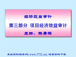 内部审计-项目经济效益审计).ppt