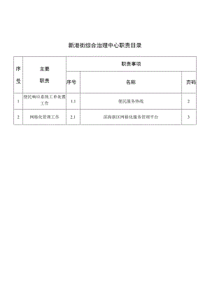 新港街综合治理中心职责目录.docx